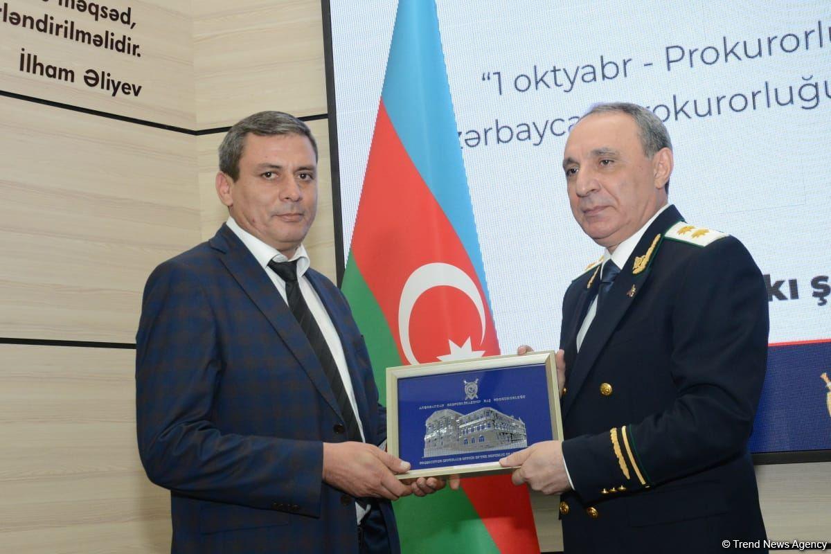 Azerbaijan's Prosecutor General Office awards Trend News Agency [PHOTO] - Gallery Image
