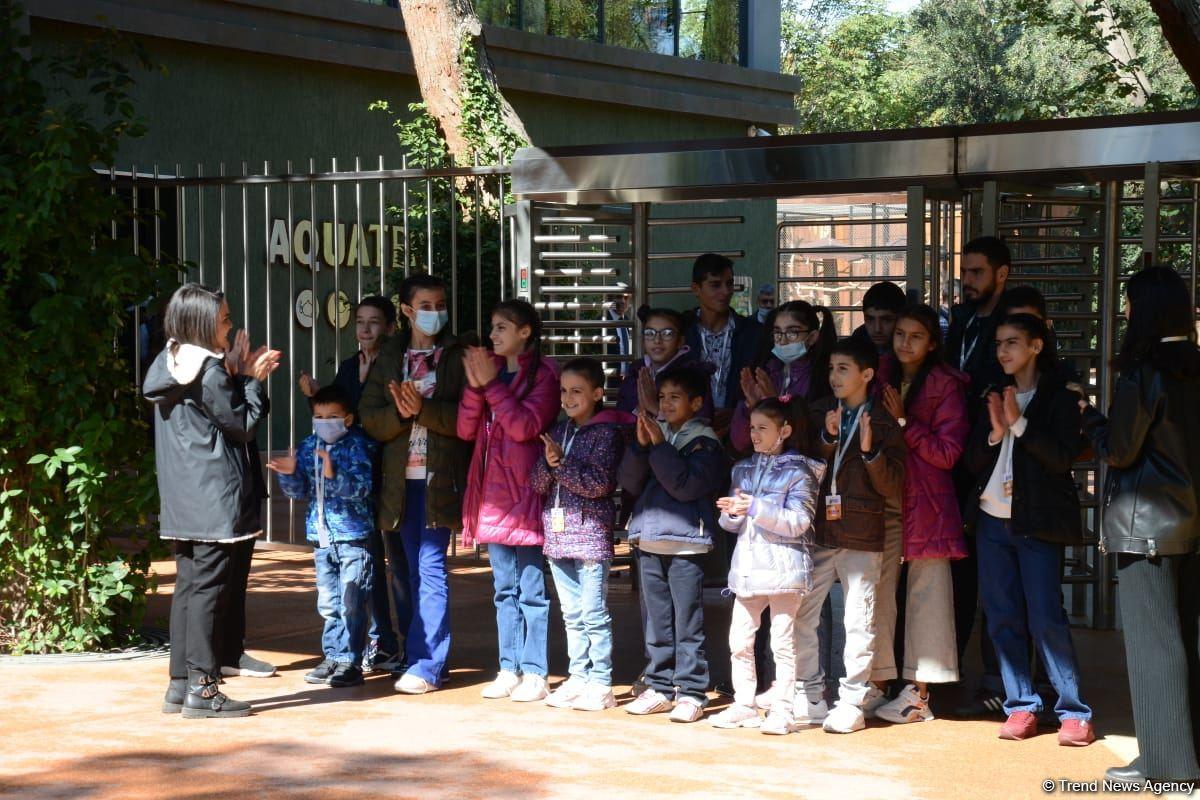 Children of martyrs and from orphanages become first visitors of Baku Zoo [PHOTO]
