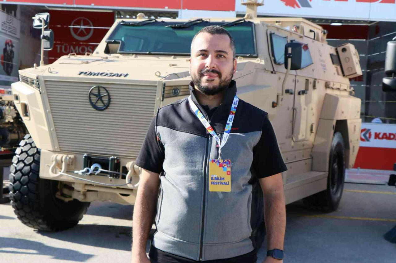 Turkey exhibits domestic armored vehicle at science festival