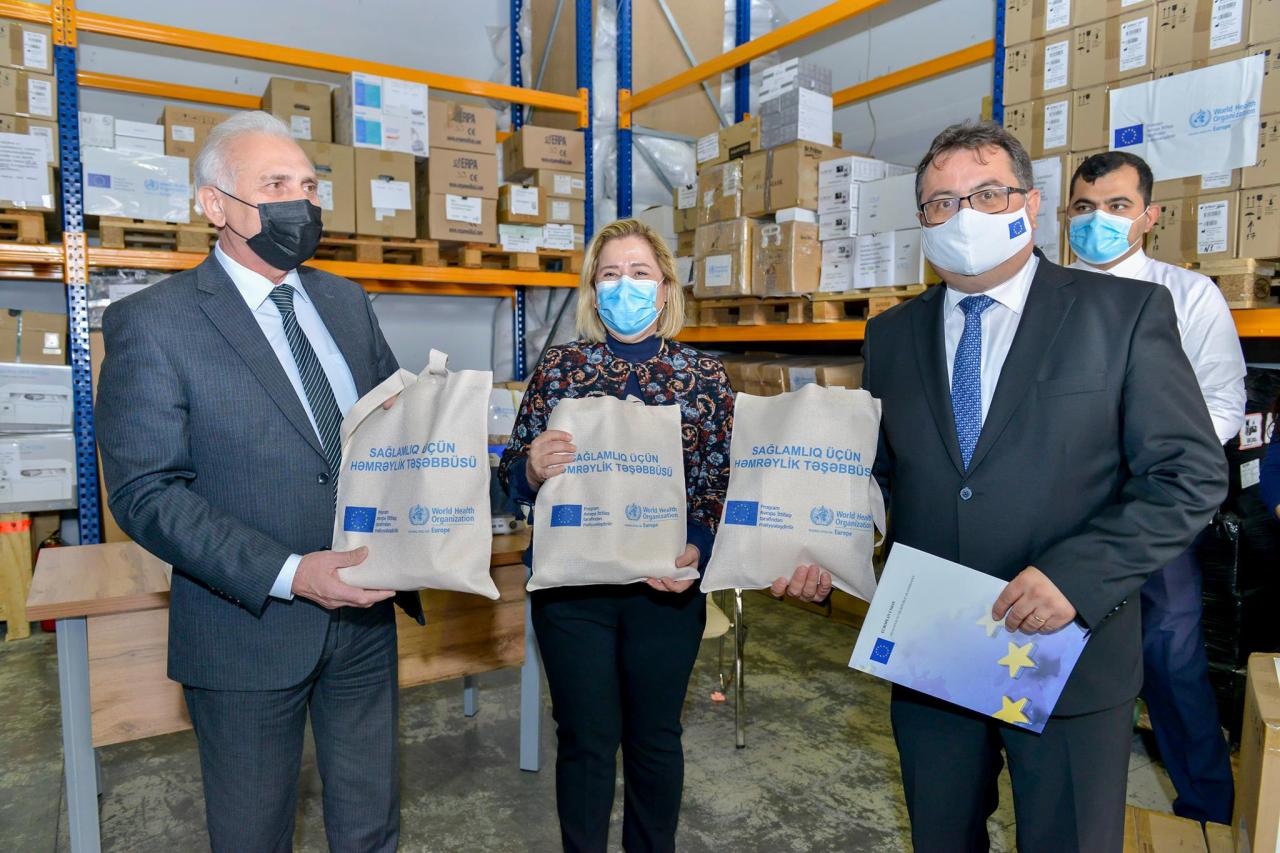 EU, WHO send medical aid to Azerbaijan amid COVID-19 [PHOTO] - Gallery Image