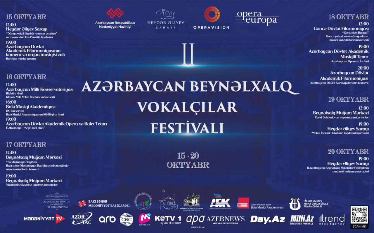 Baku to host Int'l Festival of Vocalists