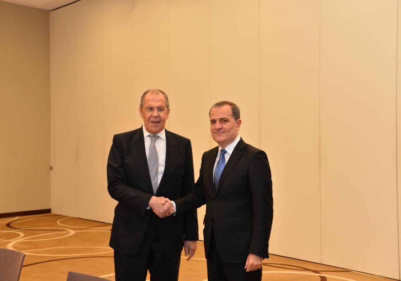 Azerbaijani, Russian FMs meet in Minsk [PHOTO]