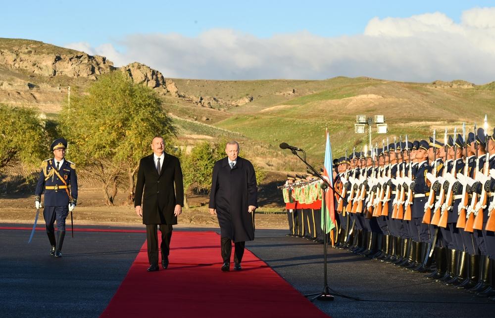 Official welcoming ceremony for Erdogan held in Zangilan [PHOTO] - Gallery Image