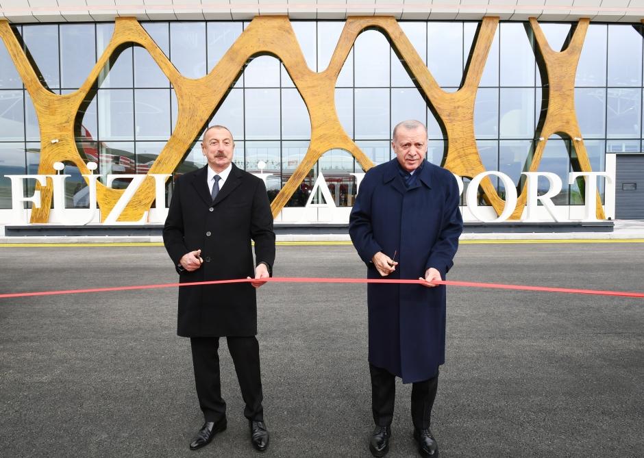 Azerbaijani, Turkish leaders inaugurate Fuzuli International Airport [UPDATE] - Gallery Image