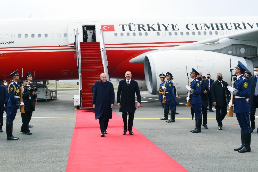 Turkish president arrives in Azerbaijan's Fuzuli [PHOTO]