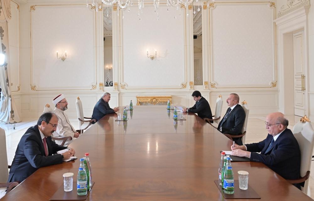 President Aliyev receives Turkey's religious leader - Gallery Image