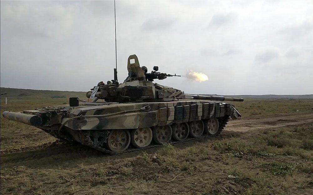 Tank units of Azerbaijani Armed Forces carrying out combat firing exercises [VIDEO]