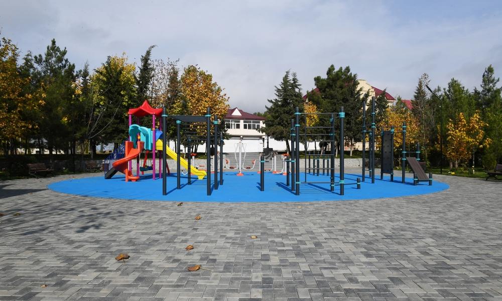 President, First VP view renovated park in Shamakhi [PHOTO] - Gallery Image