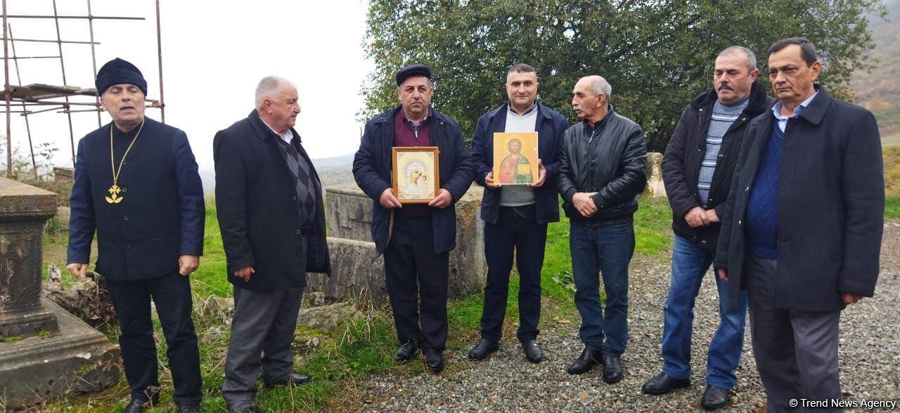 Reps of Albanian-Udi Christian religious community visit village in Azerbaijan’s Khojavand [PHOTO]