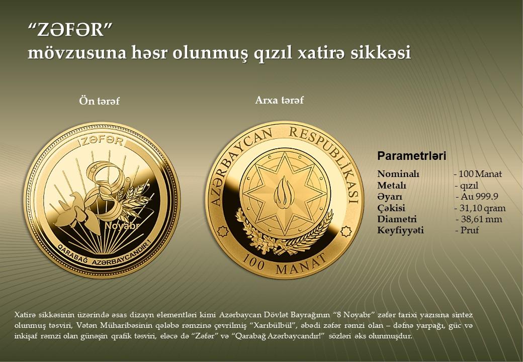 Azerbaijan to issue Victory Day commemorative currency [PHOTO] - Gallery Image