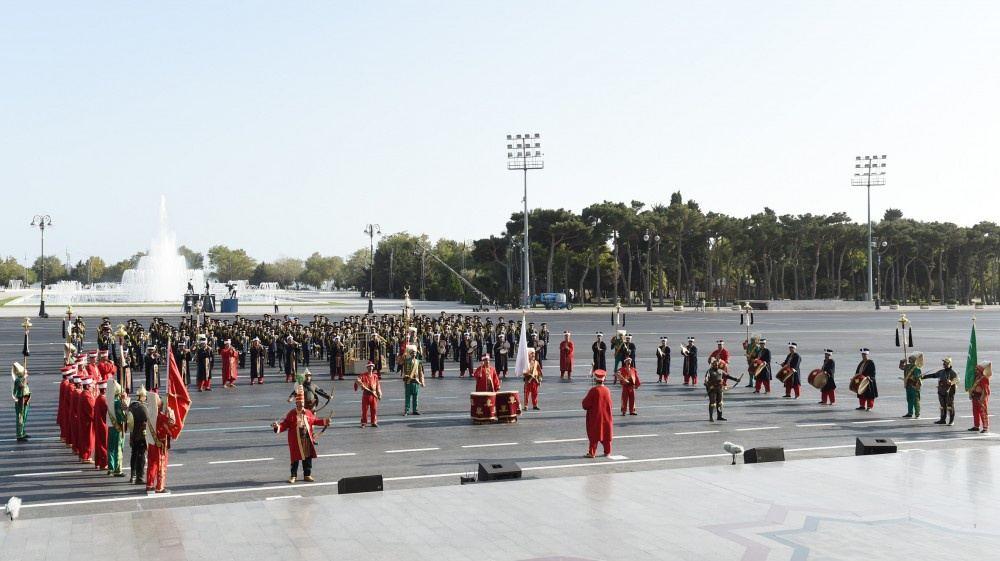 Turkish Mehteran Union is on a visit to Azerbaijan