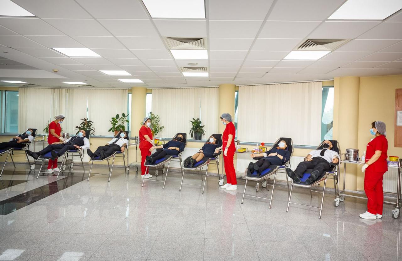 Azerbaijani Aviators donate blood once again [PHOTO]