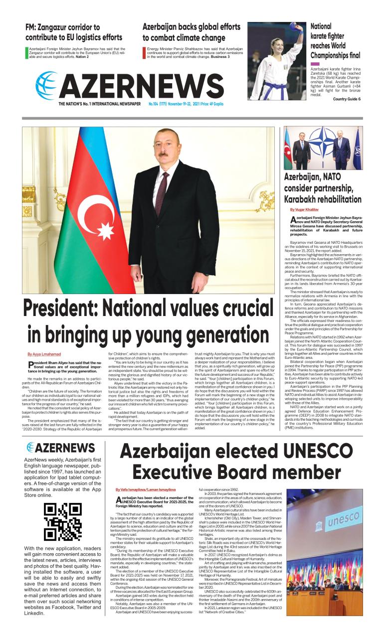 AZERNEWS releases another print issue