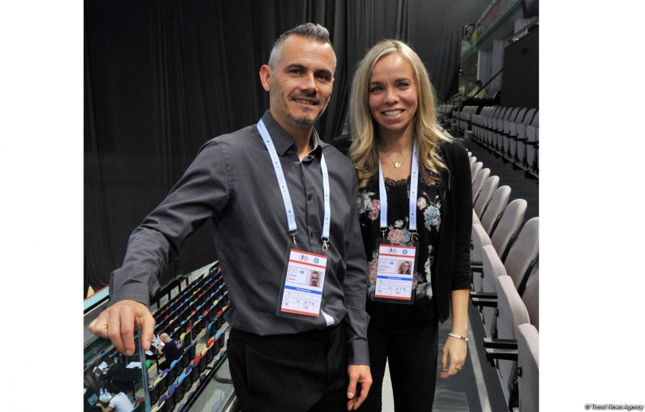 Star ambassadors of 35th FIG Trampoline Gymnastics World Championships in Baku highly appreciate its organization level