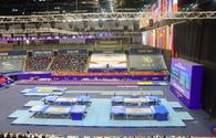Britain gymnast ranks first in individual trampoline jumping program at 35th FIG World Championships in Baku