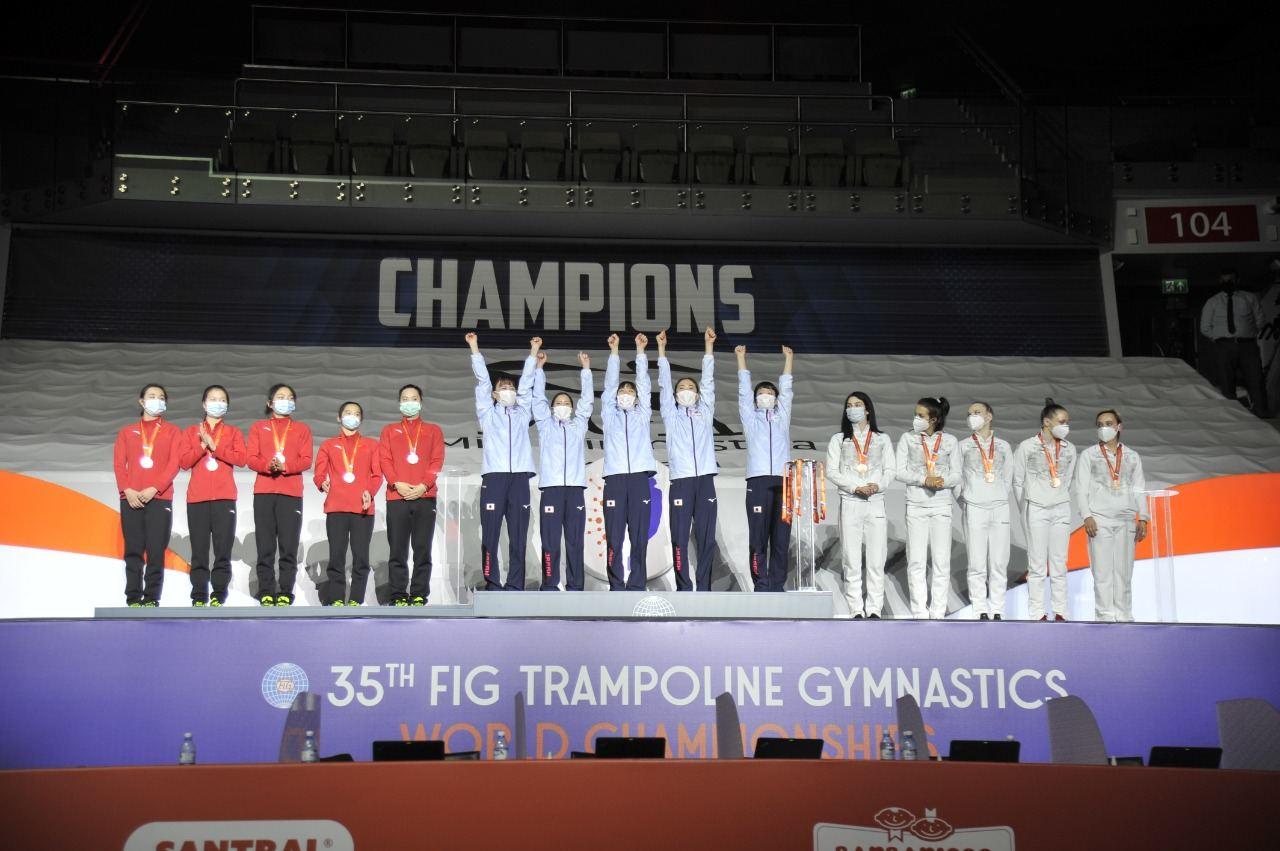 Award ceremony held for winners of team trampoline championship in Baku [PHOTO]