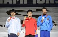 Baku holds award ceremony of winners in individual trampoline jumping of 35th FIG World Championships <span class="color_red">[PHOTO]</span>