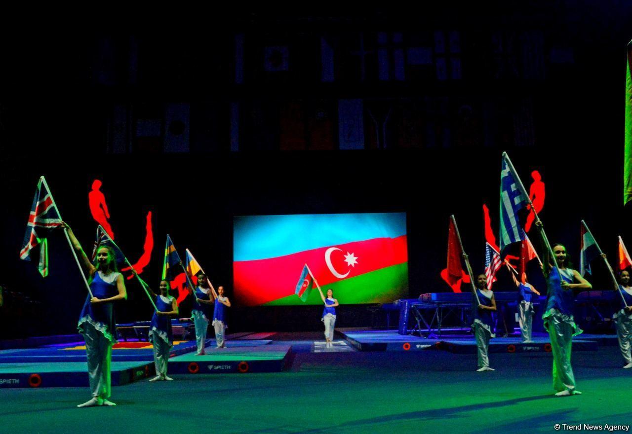 Baku holds closing ceremony of 35th FIG Trampoline Gymnastics World Championships [PHOTO]