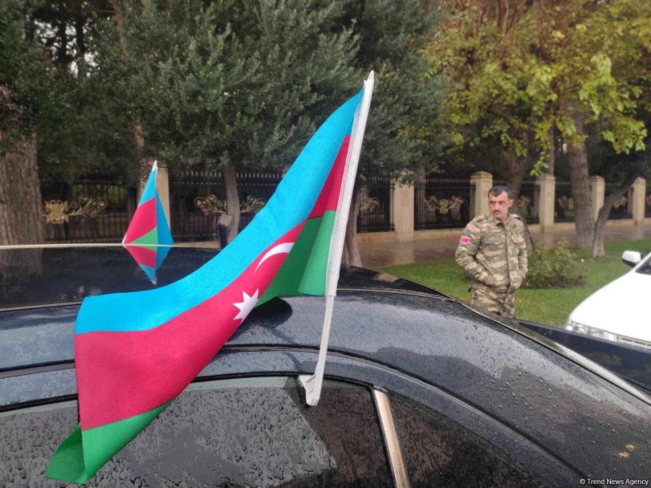 Baku holds victory rally with participation of veterans of Second Karabakh War [PHOTO] - Gallery Image