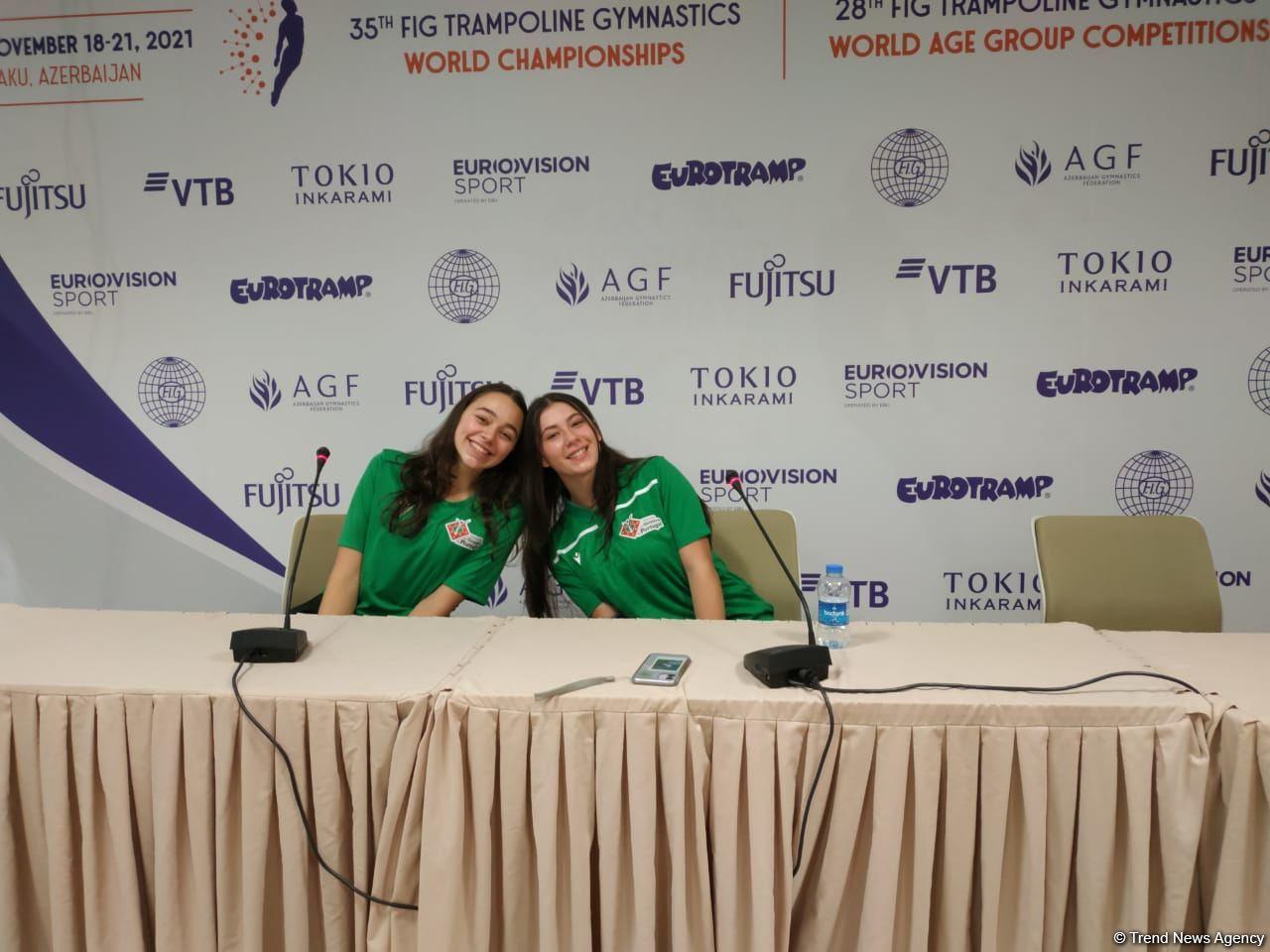We hope to show good results at competitions in Baku - Portuguese gymnasts