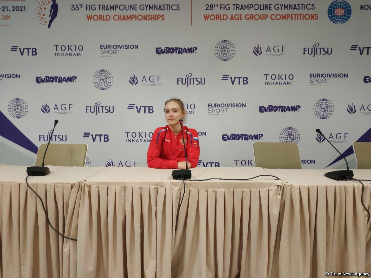 Russian gymnast talks about her impressions of Baku