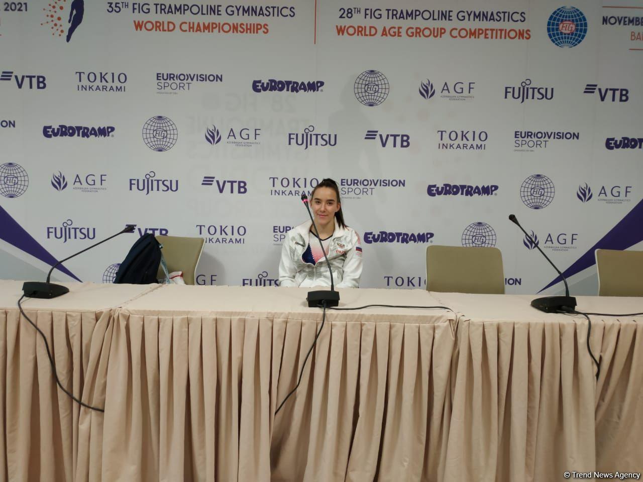 Coach set goal to enter top three in individual trampoline jumping - Russian gymnast