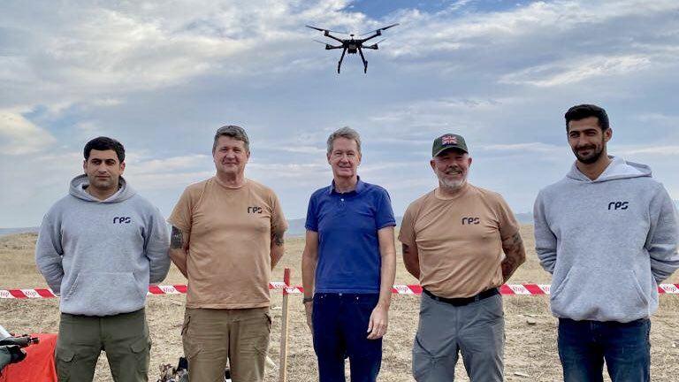 UK ambassador views de-mining work in Tartar