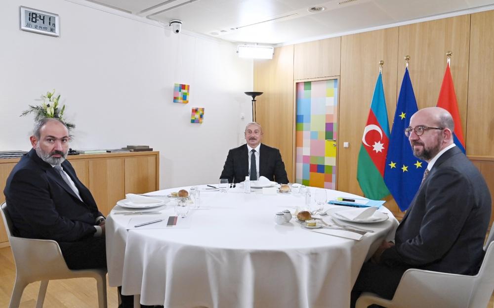 Azerbaijani, Armenian leaders, European Council president meet in Brussels [UPDATE] - Gallery Image