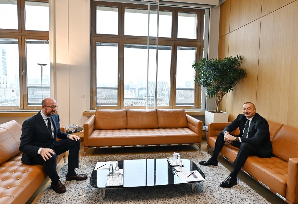 Azerbaijani leader, European Council president meet in Brussels [UPDATE] - Gallery Image