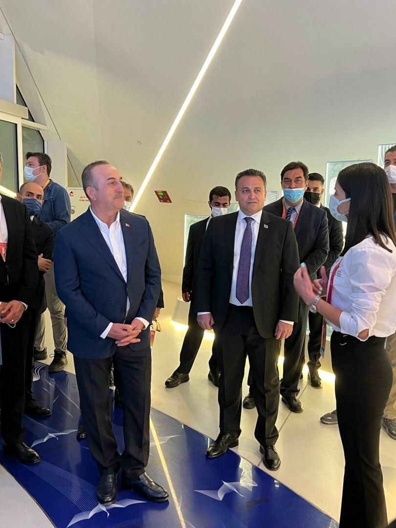Turkish FM visits Azerbaijan pavilion at Dubai Expo 2020 [PHOTO] - Gallery Image