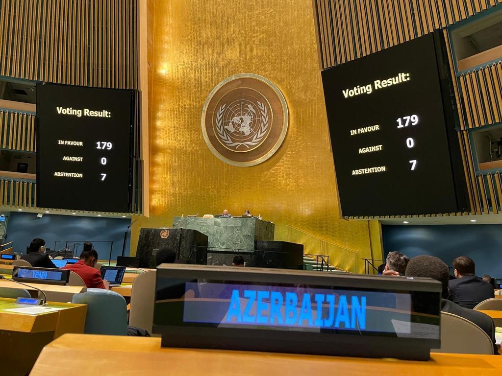 UNGA adopts Azerbaijan-initiated resolution on COVID-19 vaccines