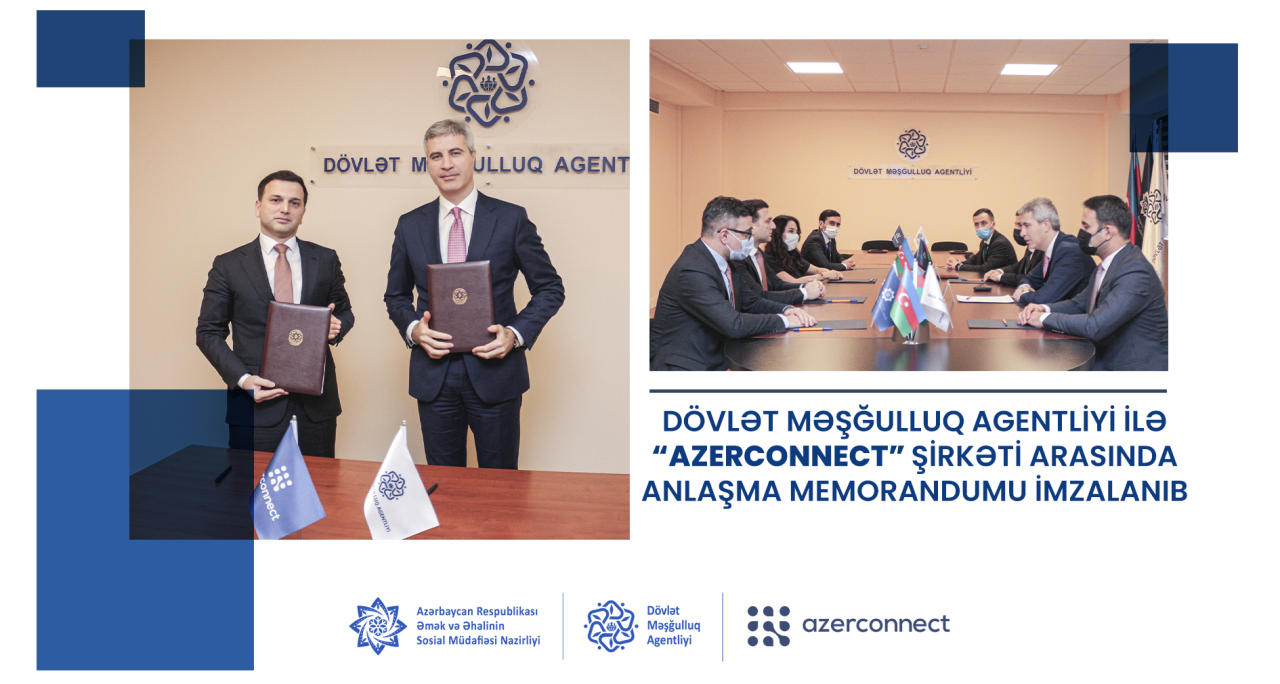 State Employment Agency, Azerconnect ink MoU