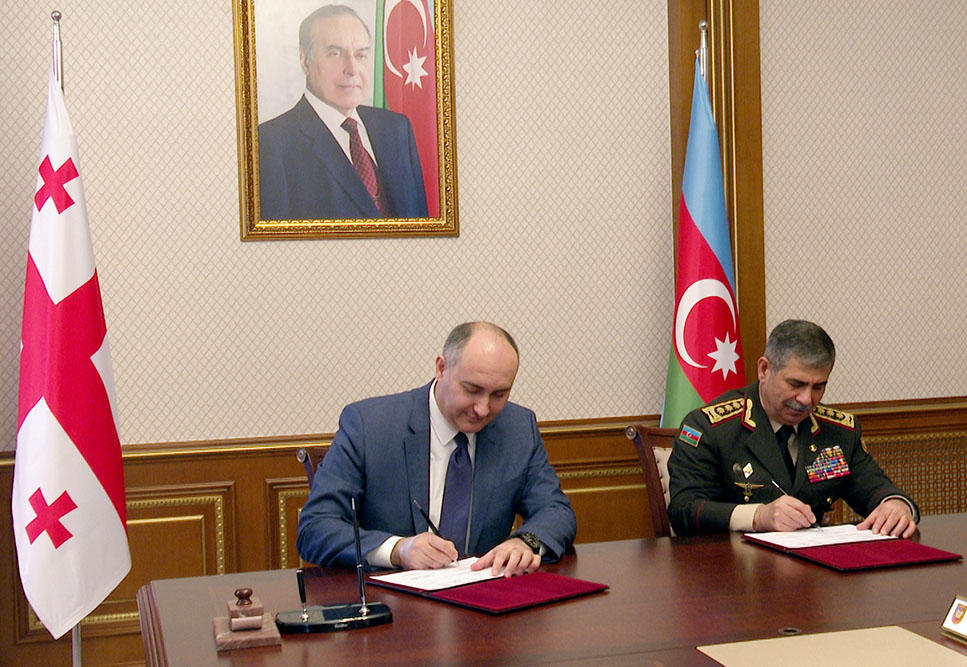 Azerbaijan, Georgia ink military cooperation plan [PHOTO/VIDEO]