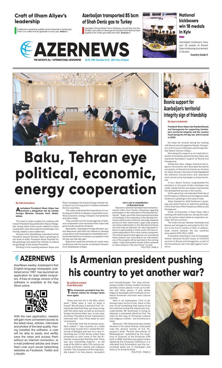 AZERNEWS releases another print issue