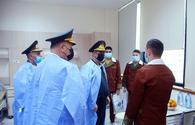 Leadership of Azerbaijan’s MoD visits military hospital on holiday <span class="color_red">[PHOTO]</span>