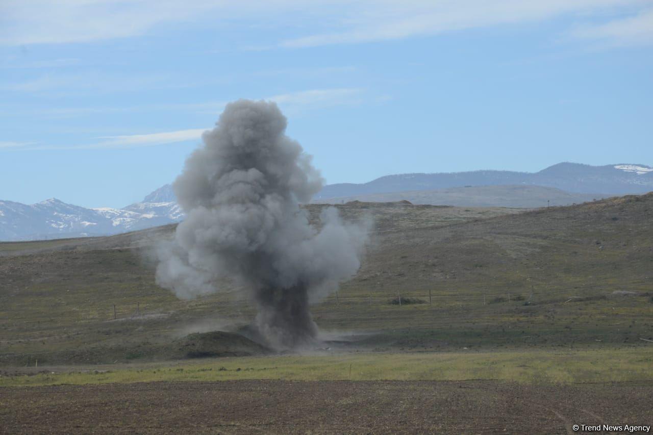 Excavator driver hits mine in liberated Aghdam