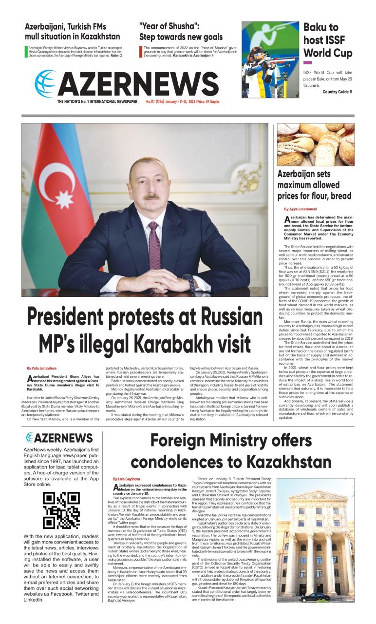 AZERNEWS releases another print issue