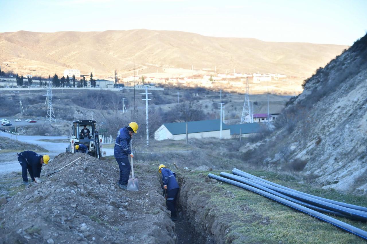 Azerbaijan's liberated villages being supplied with water [PHOTO]