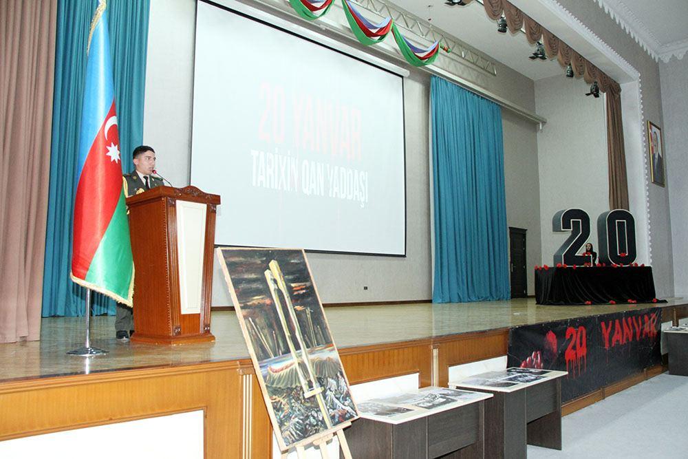 Events held in Azerbaijani army, dedicated to January 20 tragedy [PHOTO] - Gallery Image