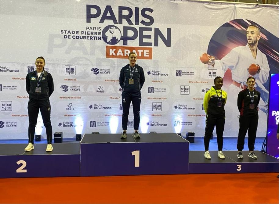 National karate fighter wins silver in Paris