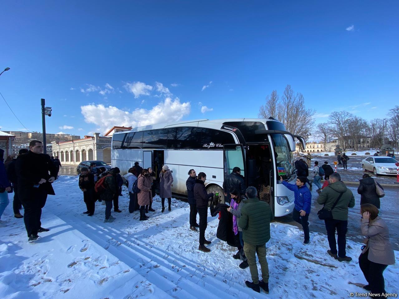 Another passenger bus from Baku arrives in Azerbaijan’s liberated Shusha [PHOTO]