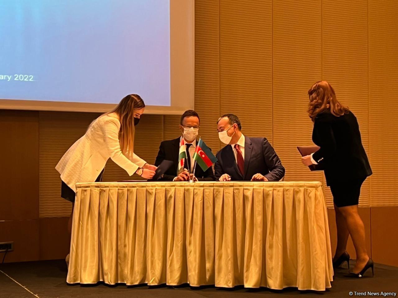 Azerbaijan, Hungary ink bilateral co-op accords [PHOTO]