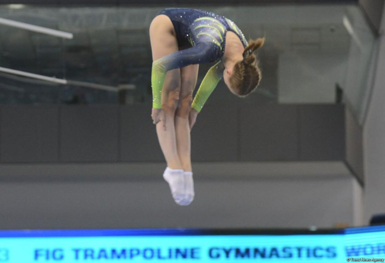 FIG Trampoline Gymnastics World Cup in Baku continues