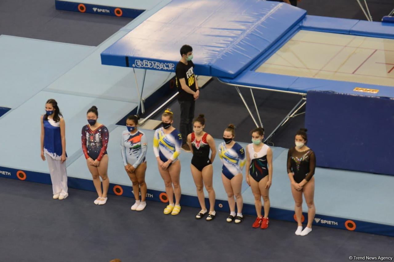 Finalists in individual program for women were determined at Trampoline World Cup