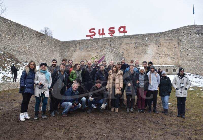 Well-known int'l travellers visit liberated Shusha [PHOTO]