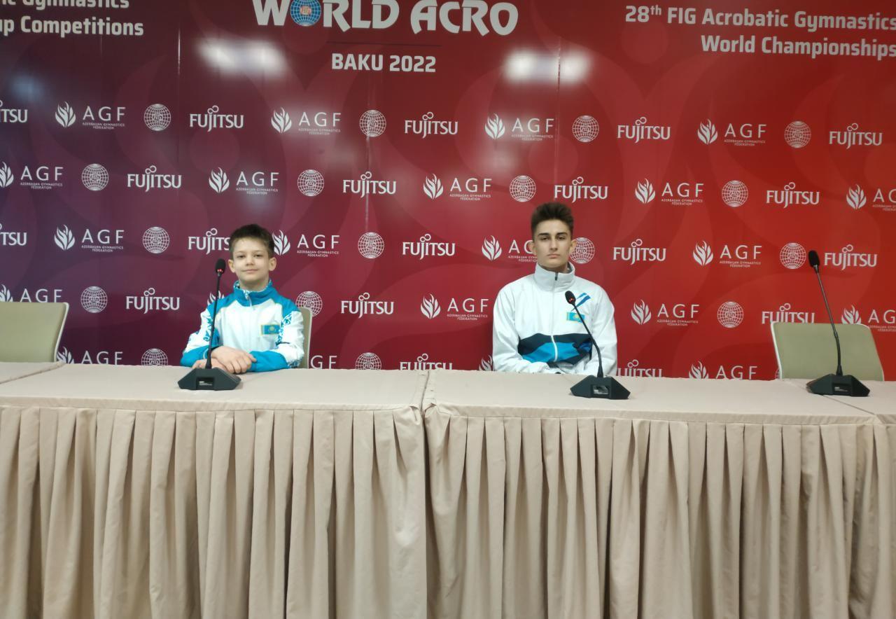 Kazakh gymnasts pleased to perform at 12th FIG Acrobatic Gymnastics World Age Group Competitions in Baku