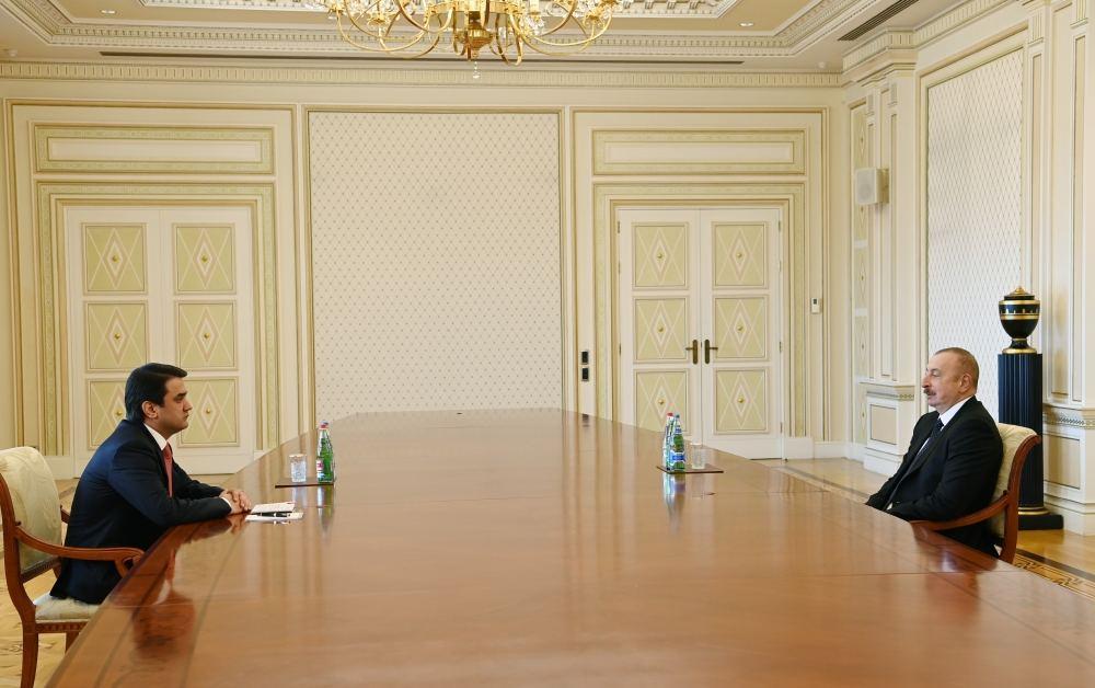 President Aliyev receives Tajik parliament speaker [UPDATE]