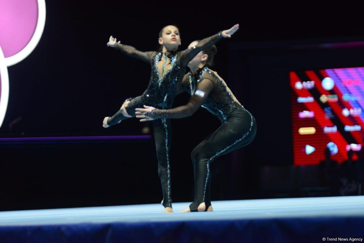 Israeli women's pairs win at Acrobatic Gymnastics World Competitions in Baku [PHOTO]