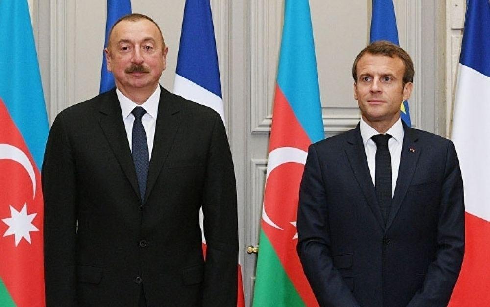 French leader congratulates Aliyev on 30th anniversary of diplomatic ties [UPDATE]