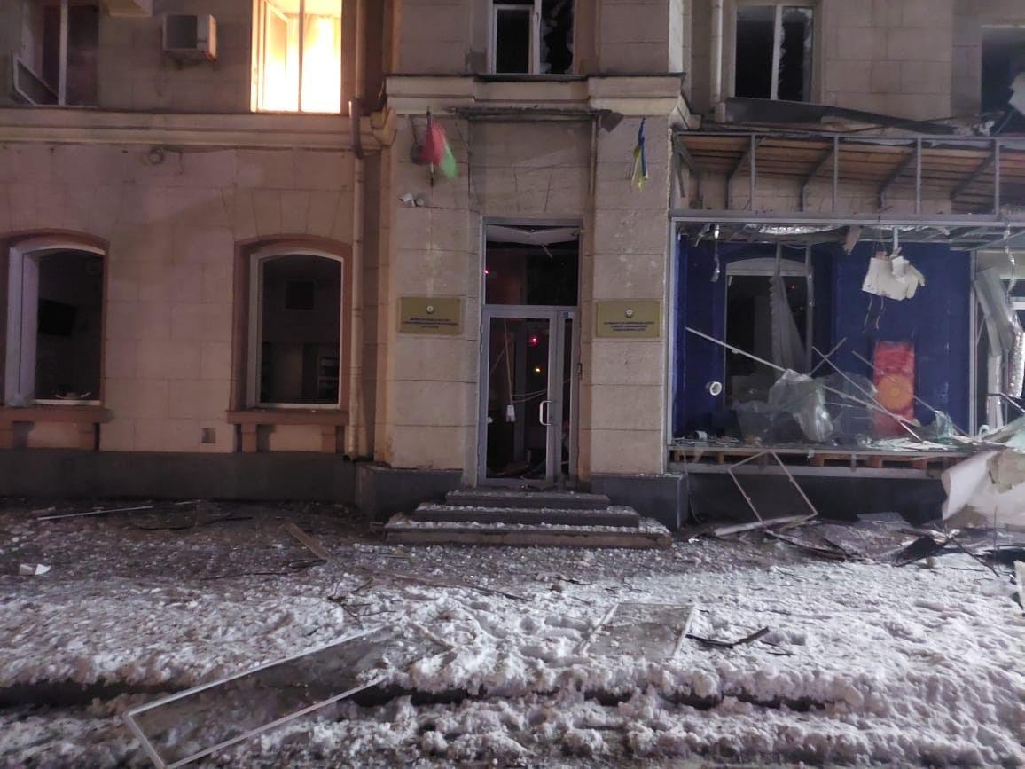 Azerbaijani consulate building in Kharkiv seriously damaged [PHOTO] - Gallery Image